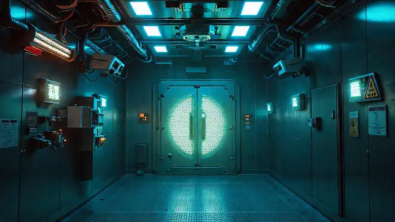 Sala segura con tecnología y advertencias científicas