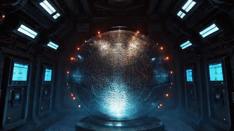 Estructura metálica misteriosa que emite ondas