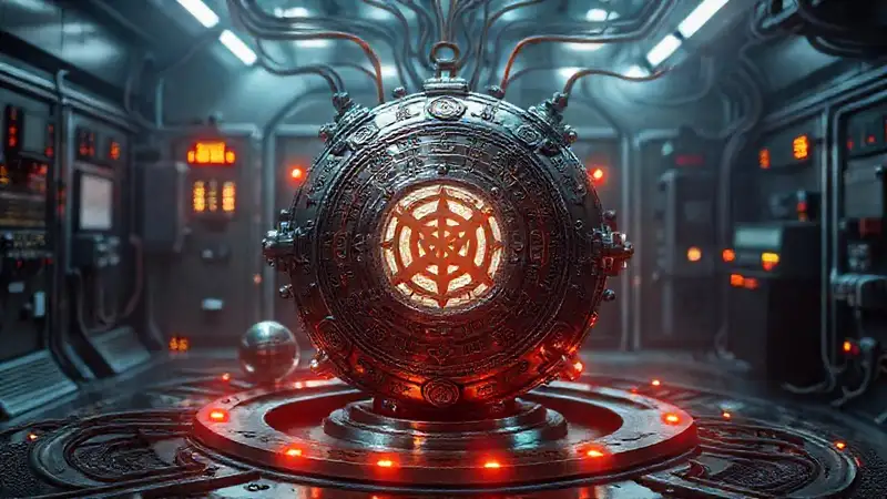 Artefacto misterioso en cámara de alta tecnología