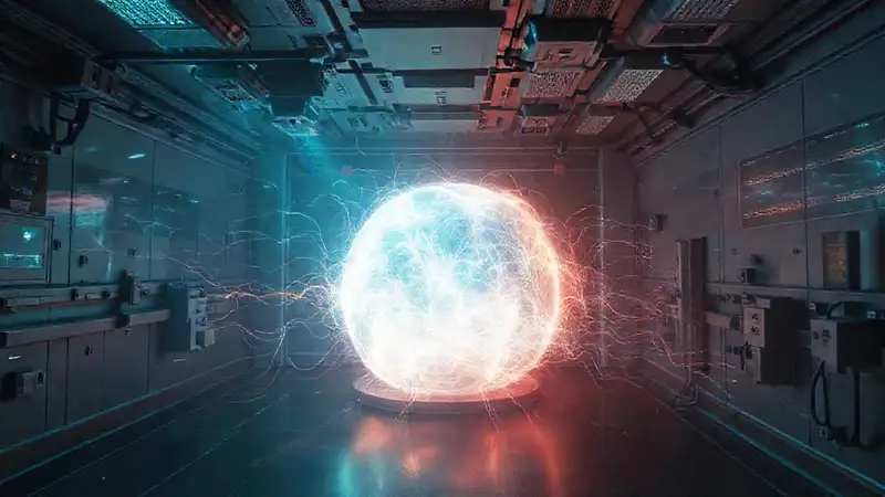 Energía misteriosa en laboratorio futurista y alertas