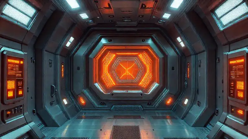 Cámara futurista de alta tecnología y seguridad