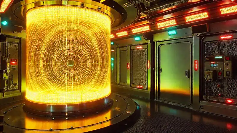 Cámara futurista con energía y seguridad