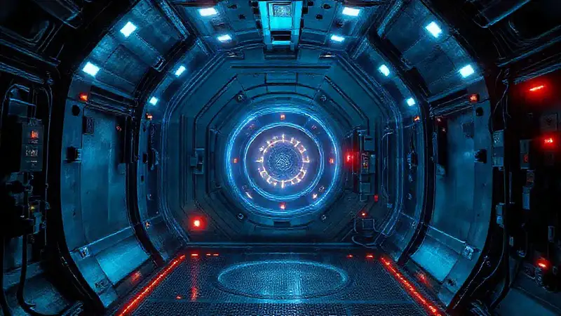 Cámara futurista con energía y seguridad avanzada