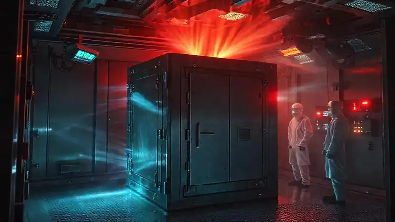 Cápsula segura con energía y vigilancia tecnológica
