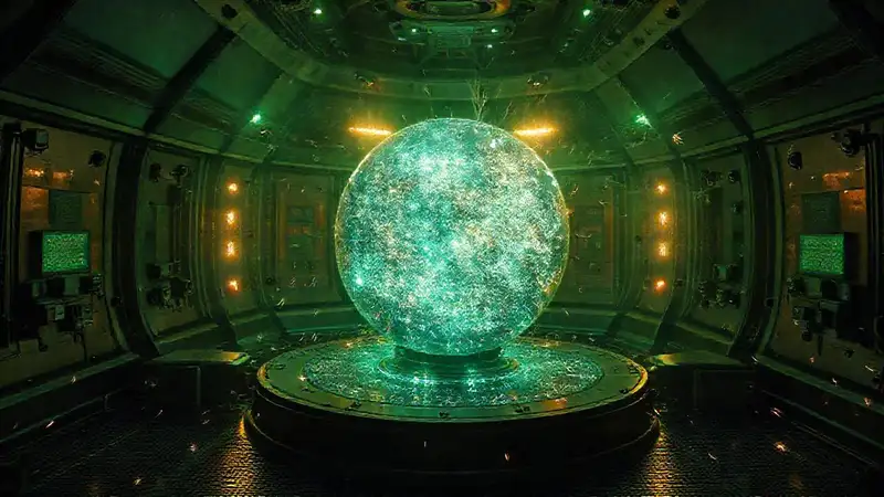Esfera energética en cámara de contención avanzada