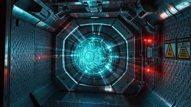 Cámara de contención con objeto fractal y seguridad