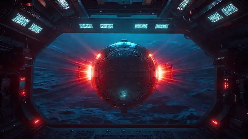 Dispositivo misterioso en cámara de alta tecnología