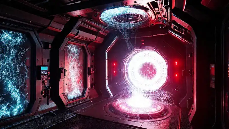 Cápsula futurista con energía y seguridad