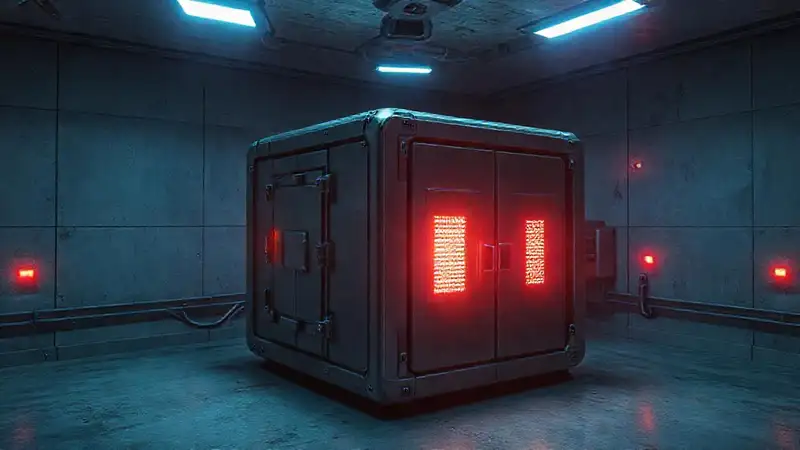 Objeto misterioso con ondas y ambiente seguro