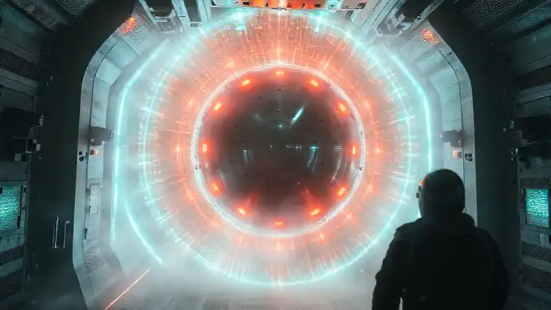 Objeto metálico misterioso en cámara de contención