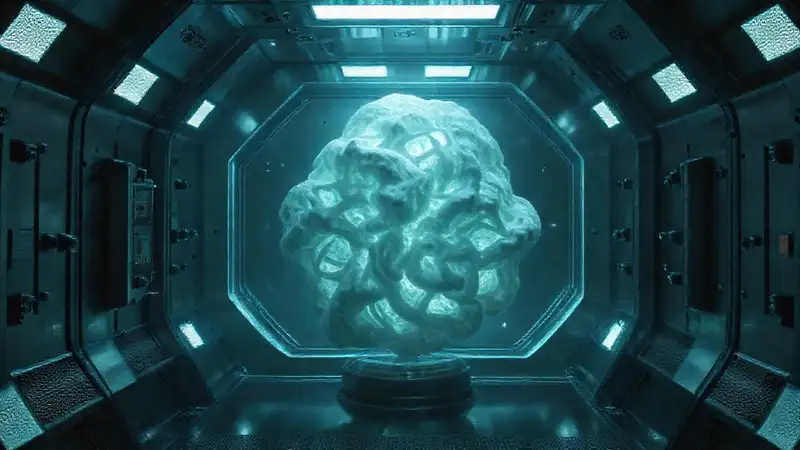 Objeto misterioso en cámara de contención