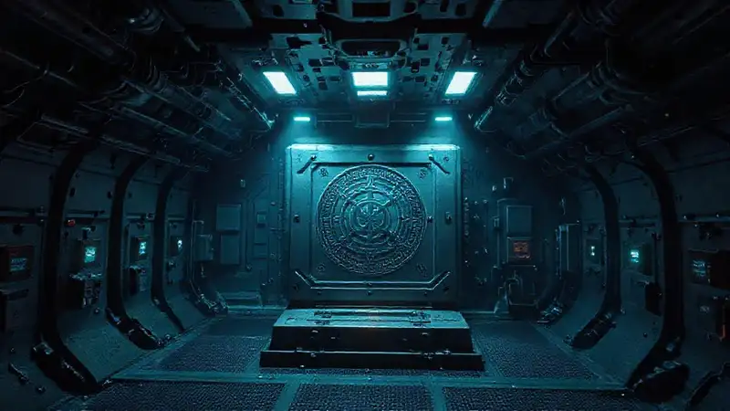 Camara subterránea resguarda objeto misterioso y futurista
