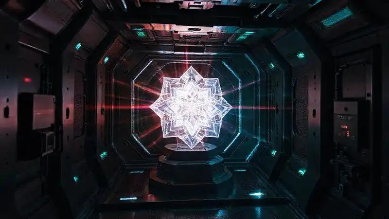 Cámara segura con cristales y tecnología avanzada