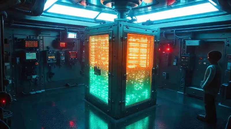 Sala segura con tecnología y ambiente tenso