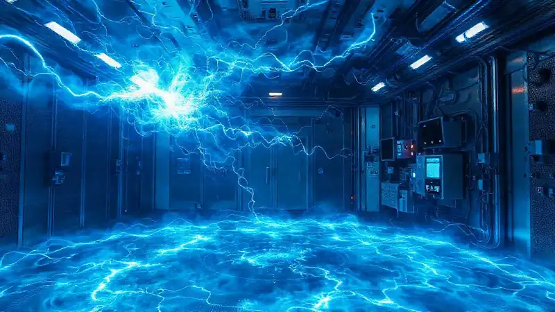 Campo energético misterioso en cámara de contención