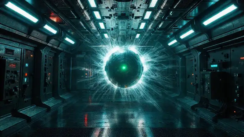 Objeto misterioso con energía y seguridad avanzada