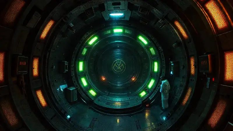 Estructura misteriosa de alta tecnología y peligro