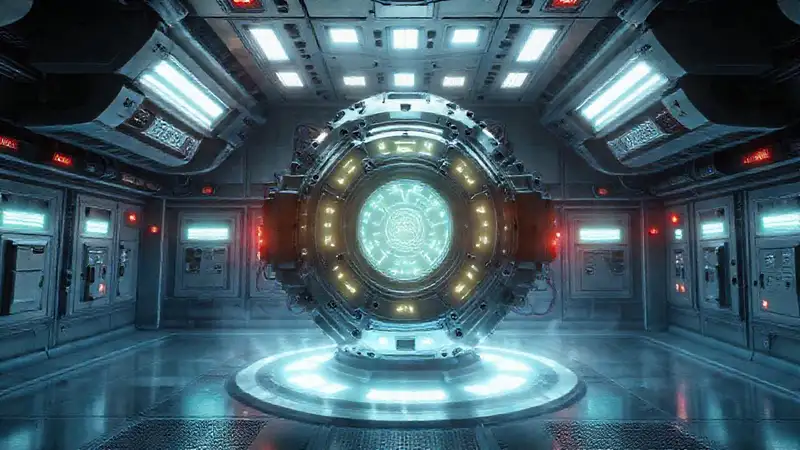 Estructura metálica misteriosa en sala control