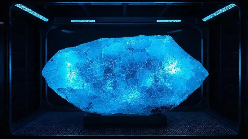 Cristal translúcido, brillante, irregular y protector