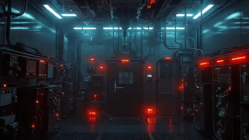 Instalación secreta con tecnología avanzada y misterio